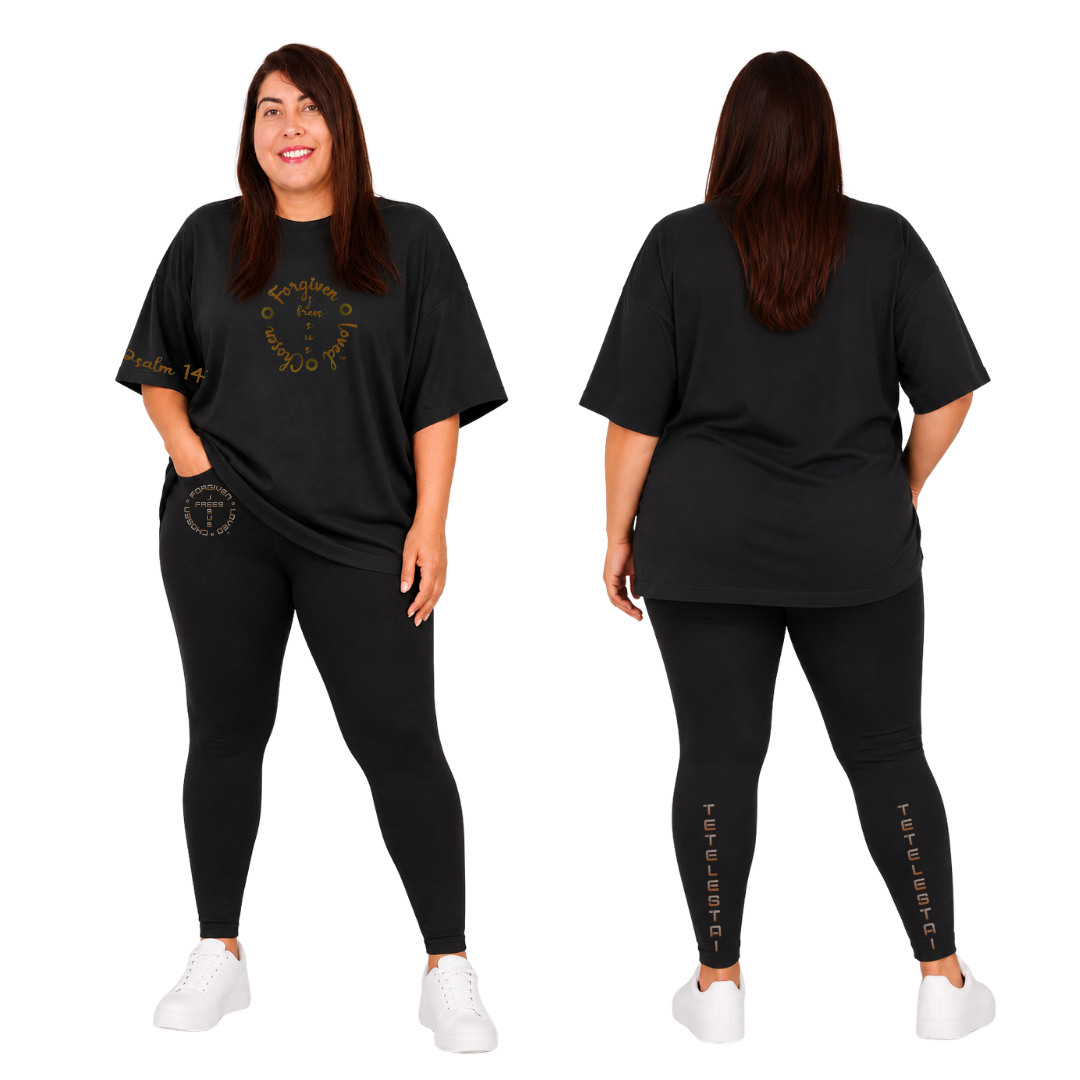 Jesus Frees - SICU Oversized Short Sleeve Women's Shirt - Font 223 Brown
