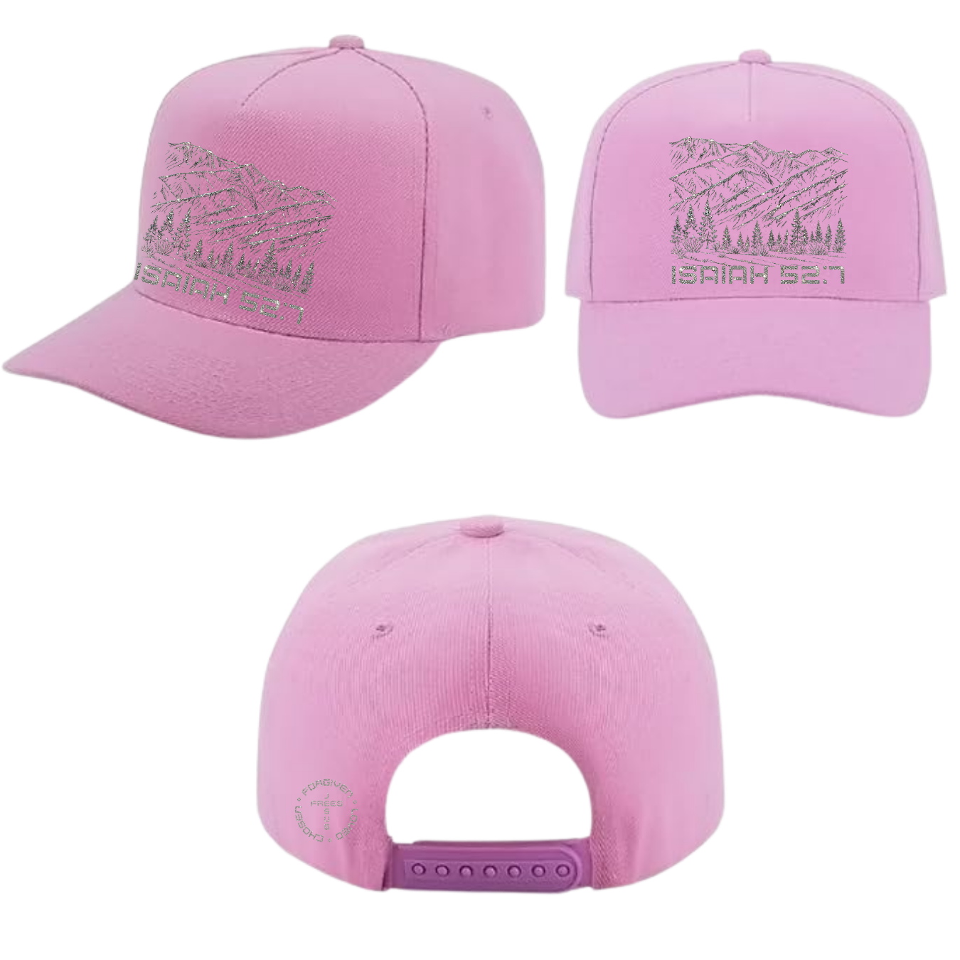 Jesus Frees - Baseball Caps for Men Women - Font 49 Montana Drawing Style