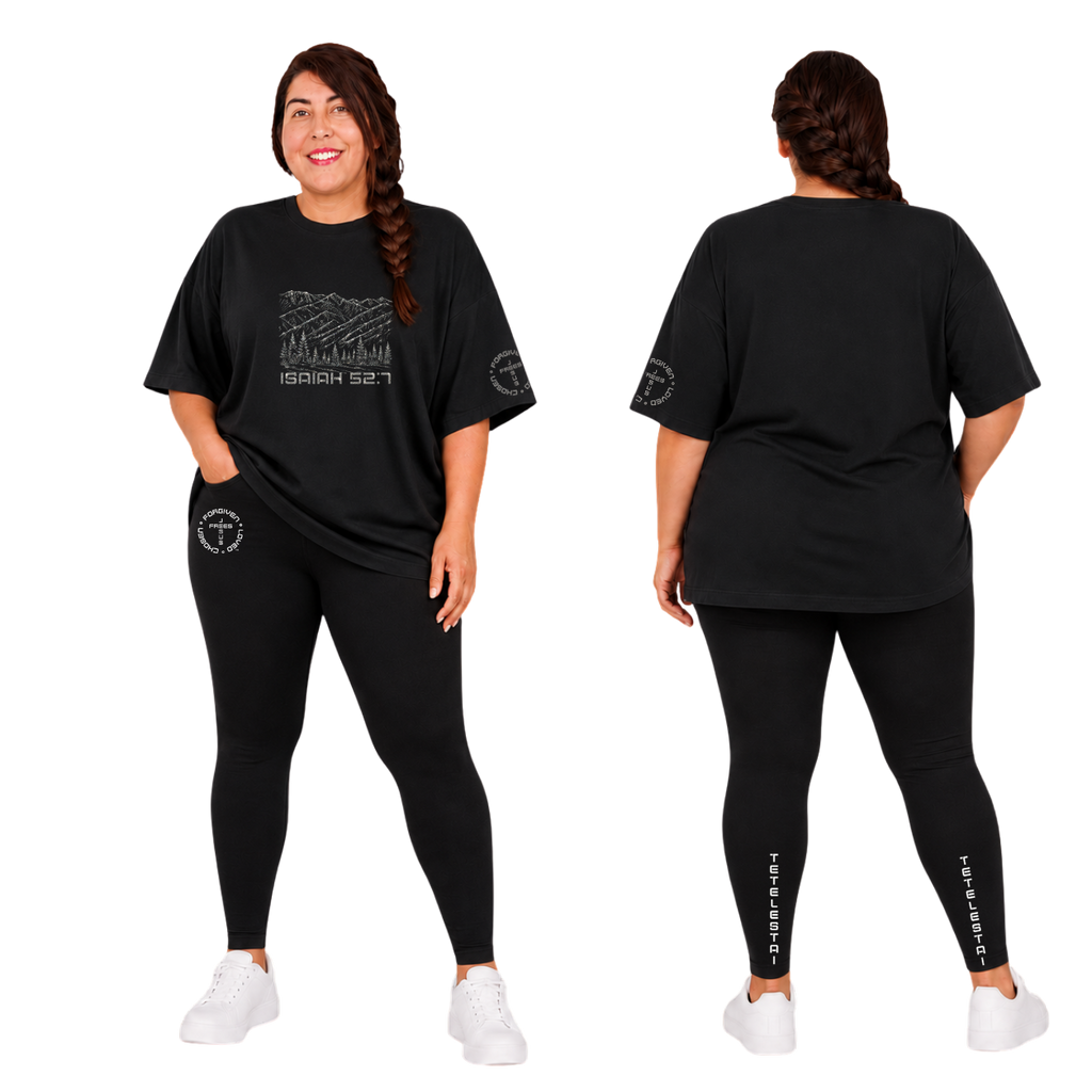 Jesus Frees - SICU Oversized Short Sleeve Women's Shirt - Font 49 Super Sparkle Montana