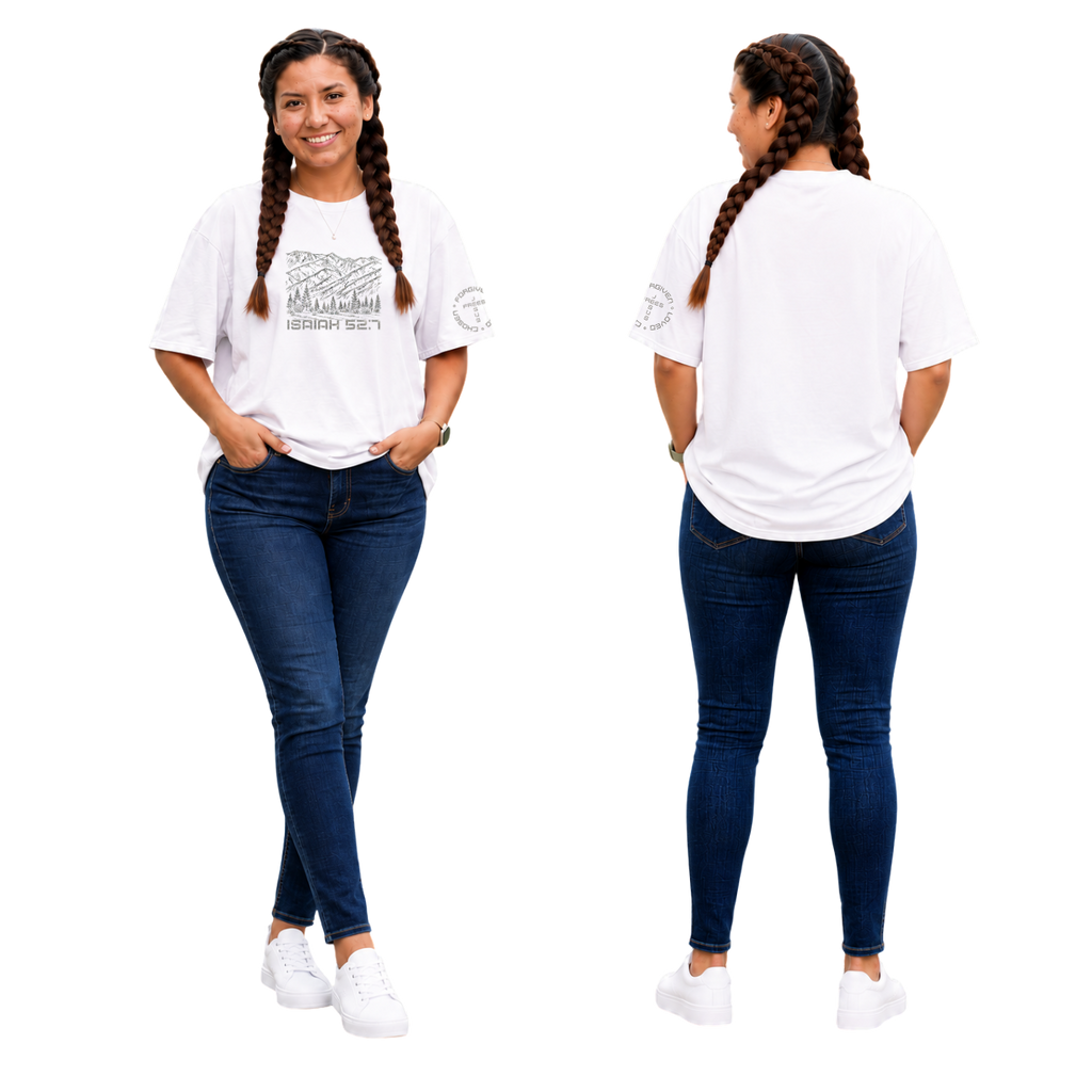 Jesus Frees - SICU Oversized Short Sleeve Women's Shirt - Font 49 Super Sparkle Montana
