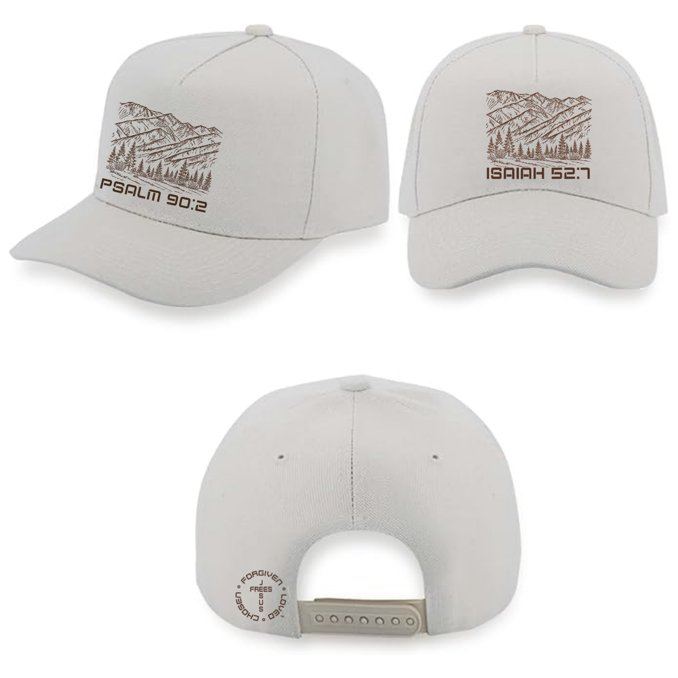 Jesus Frees - Baseball Caps for Men Women - Font 49 Montana Drawing Style