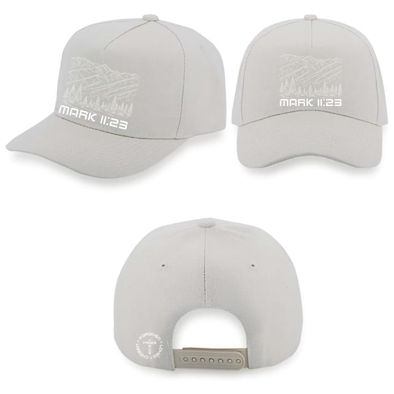 Jesus Frees - Baseball Caps for Men Women - Font 49 Montana Drawing Style