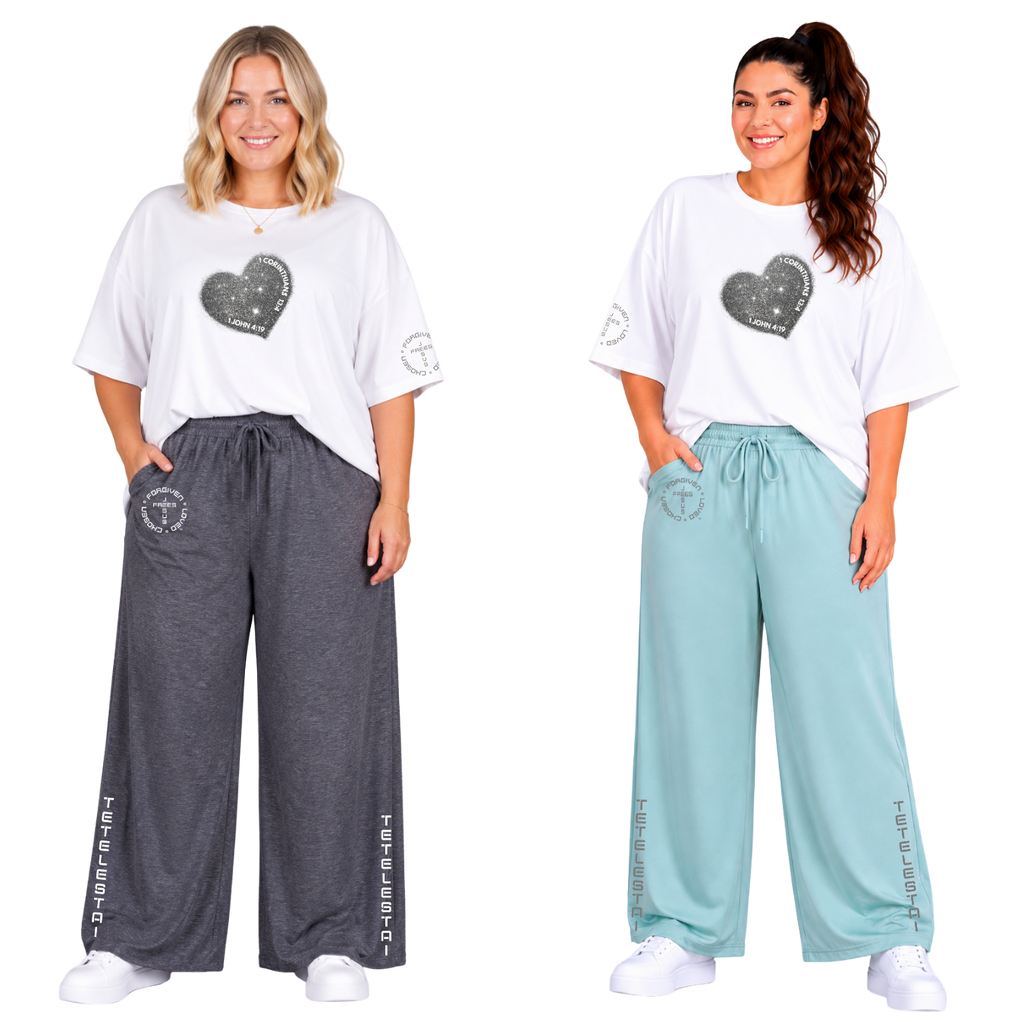 Jesus Frees - SICU Oversized Short Sleeve Women's Shirt - Hearts