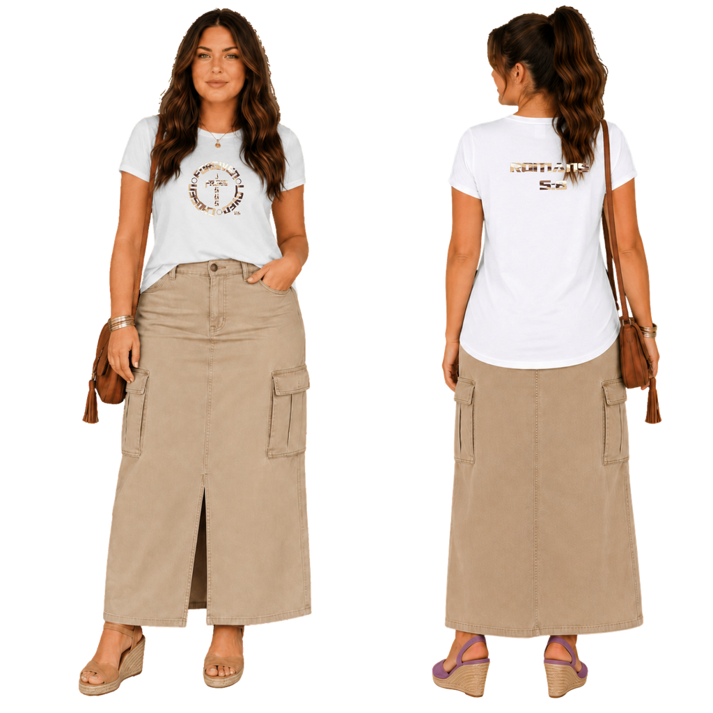 Jesus Frees - G64 Soft Style White Cotton T-Shirt - Font 153 Sand Camo