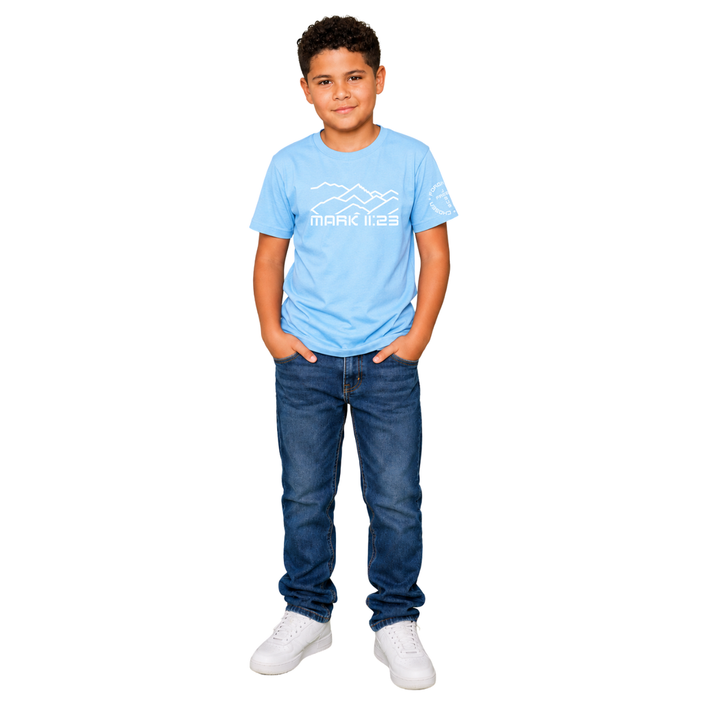 Jesus Frees - Kids 100% Cotton T-Shirts Boys - Montana Mountain Line