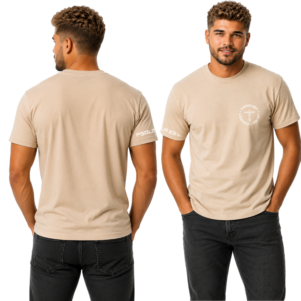 G20 SAND ULTRA COTTON  MEN'S T-SHIRT - FONT 49 WHITE