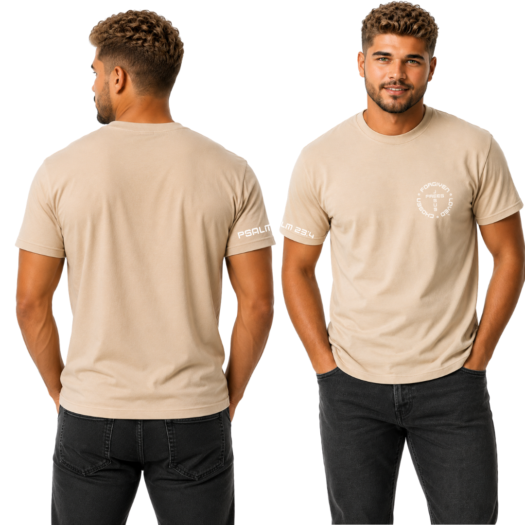 G20 SAND ULTRA COTTON  MEN'S T-SHIRT - FONT 49 WHITE