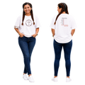 Jesus Frees - SICU Oversized Short Sleeve Women's Shirt - 7 Deadly Sins Font 126 Red