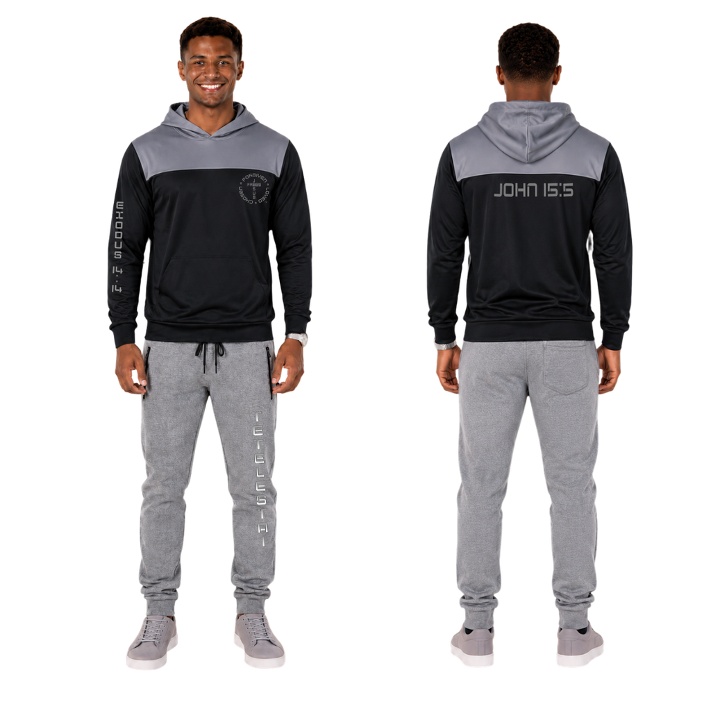 Jesus Frees | Men's Mesh Hoodies UPF 50 Fishing Sweatshirt | Font 49 Gray