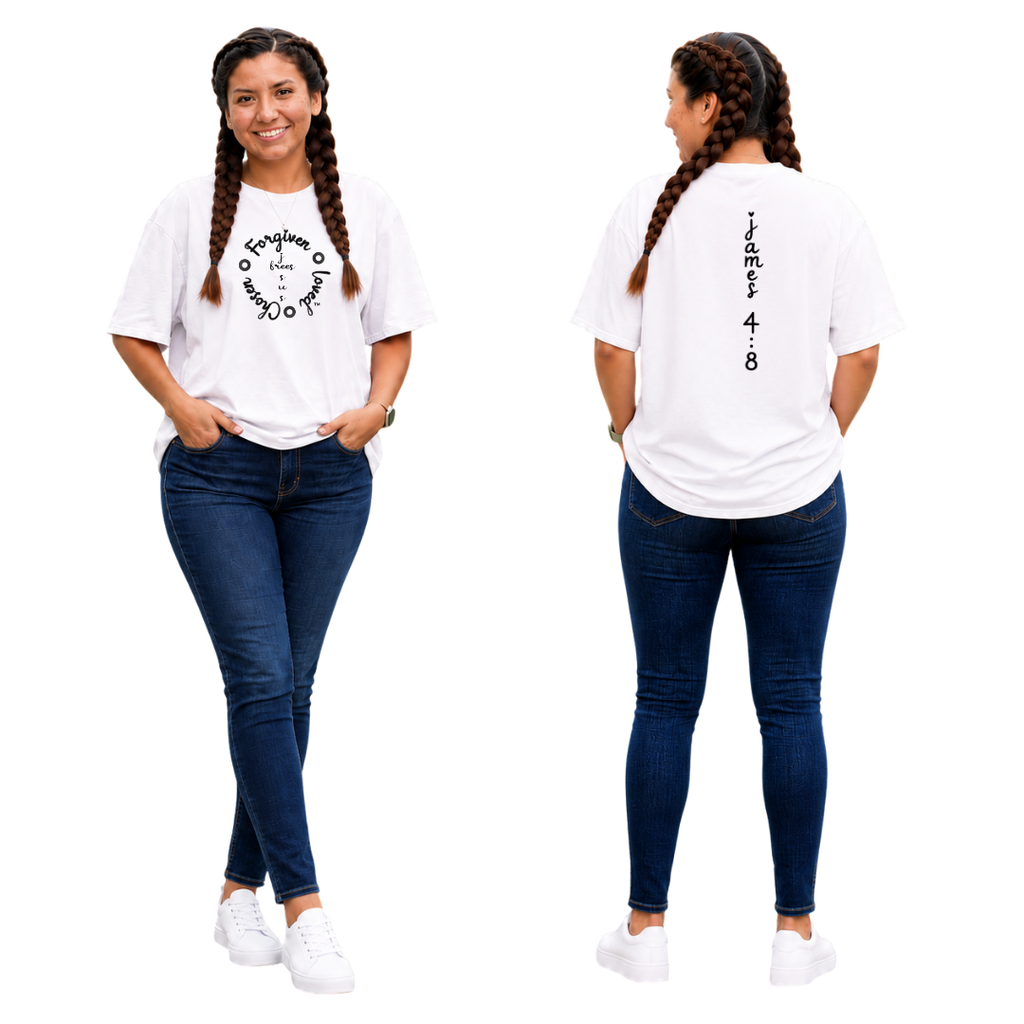 Jesus Frees - SICU Oversized Short Sleeve Women's Shirt - Font 223 Black