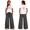 Jesus Frees - G64 Soft Style White Cotton Women's T-Shirt - Font 303 Dark Green