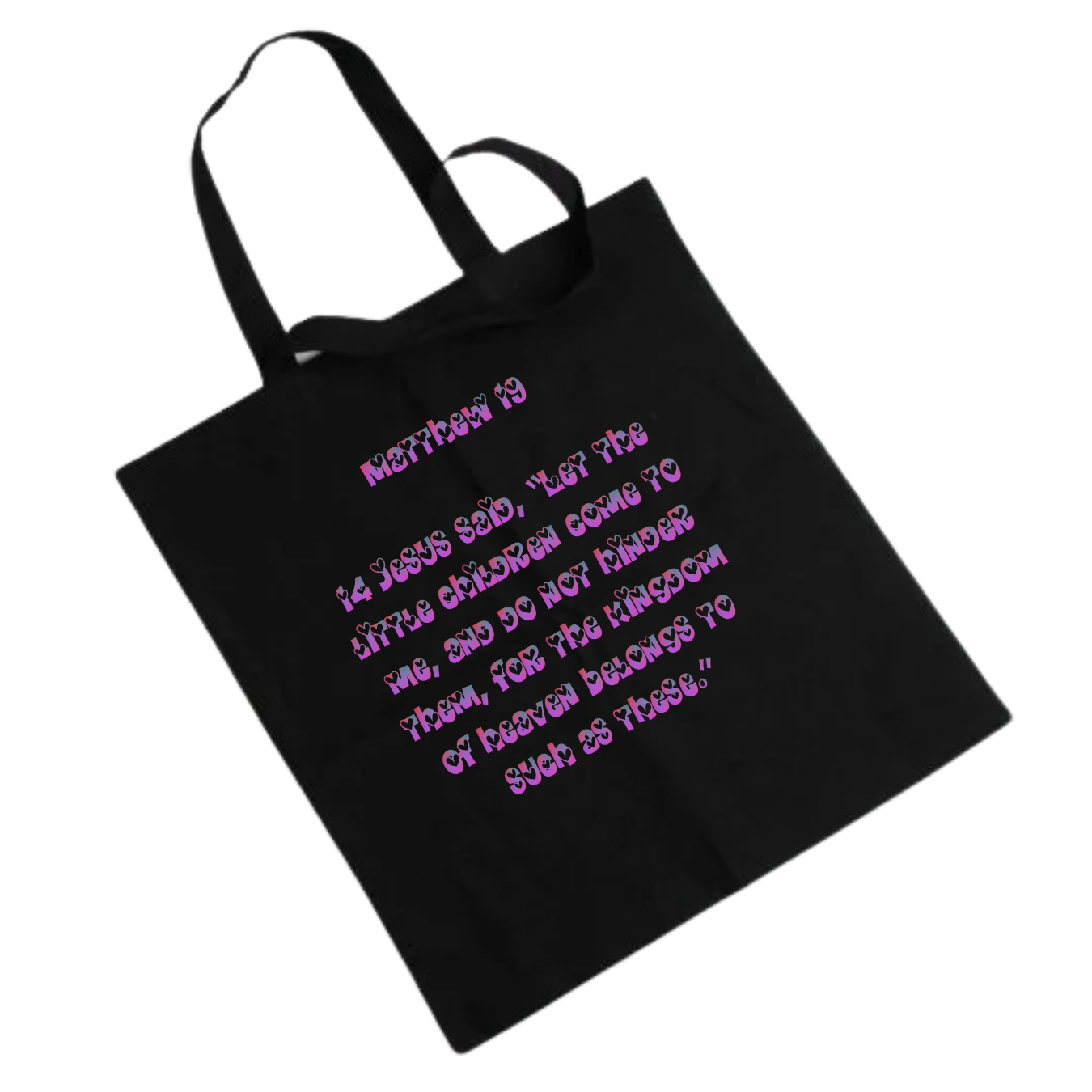 Jesus Frees - "Tote the Truth" - Font 58 Hearts Kids