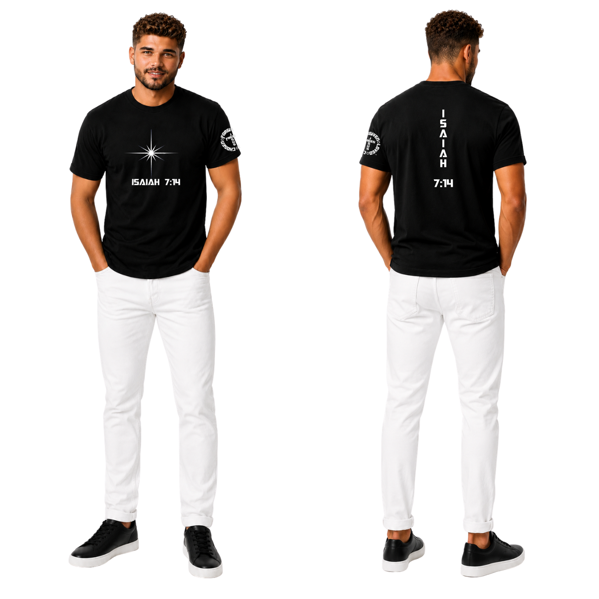 Jesus Frees | G20 Ultra Cotton Men's T-Shirt | Font 153 Star of Bethlehem