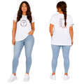 Jesus Frees - G64 Soft Style White Cotton Women's T-Shirt - 7 Deadly Sins