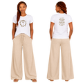 Jesus Frees - G64 Soft Style White Cotton T-Shirt - Font 223 Brown
