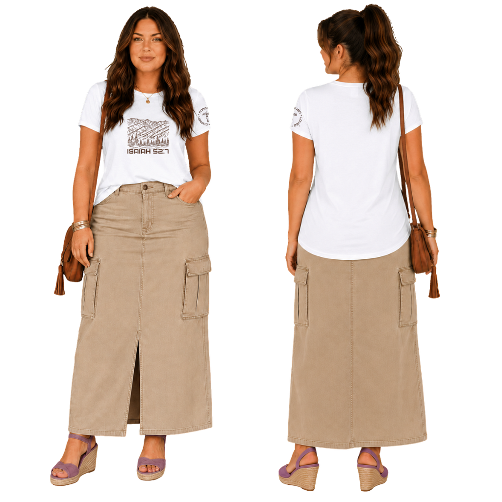 Jesus Frees - G64 Soft Style White T-Shirt - Font 49 Brown Montana