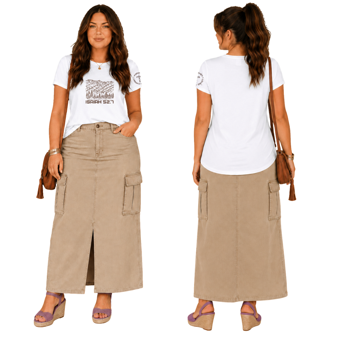 Jesus Frees - G64 Soft Style White T-Shirt - Font 49 Brown Montana