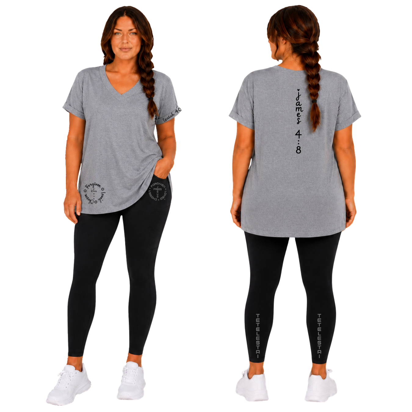 Jesus Frees - V-Neck Short Sleeve T-Shirts - 223 Black