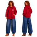 Jesus Frees™ Apparel | Women's Holiday Scripture Hoodie | Font 223 White |LAY HT