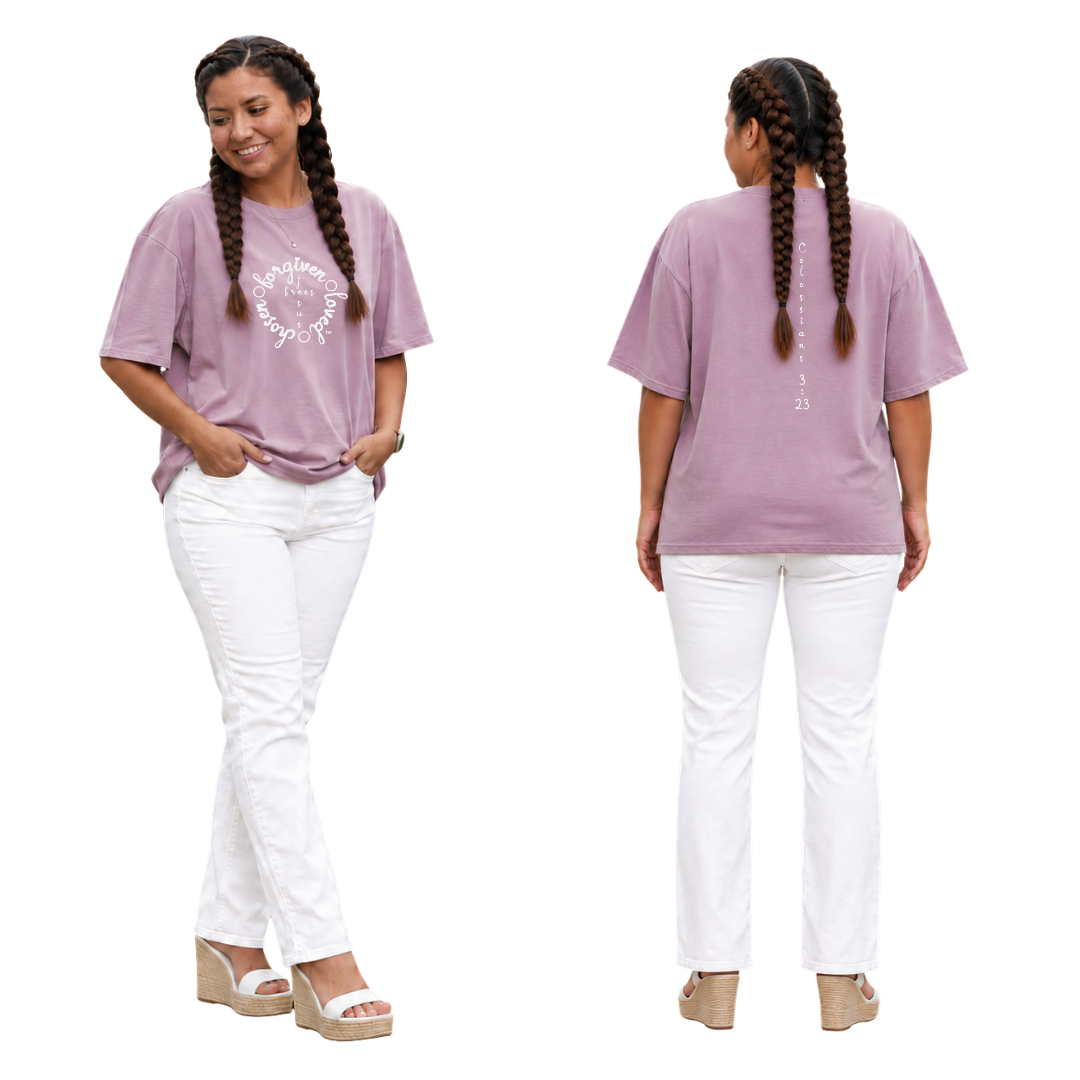 Jesus Frees - SICU Oversized Short Sleeve Women's Shirt - Font 223 White