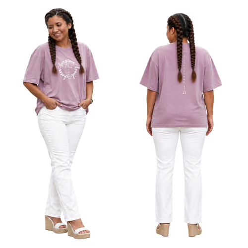 Jesus Frees - SICU Oversized Short Sleeve Women's Shirt - Font 223 White