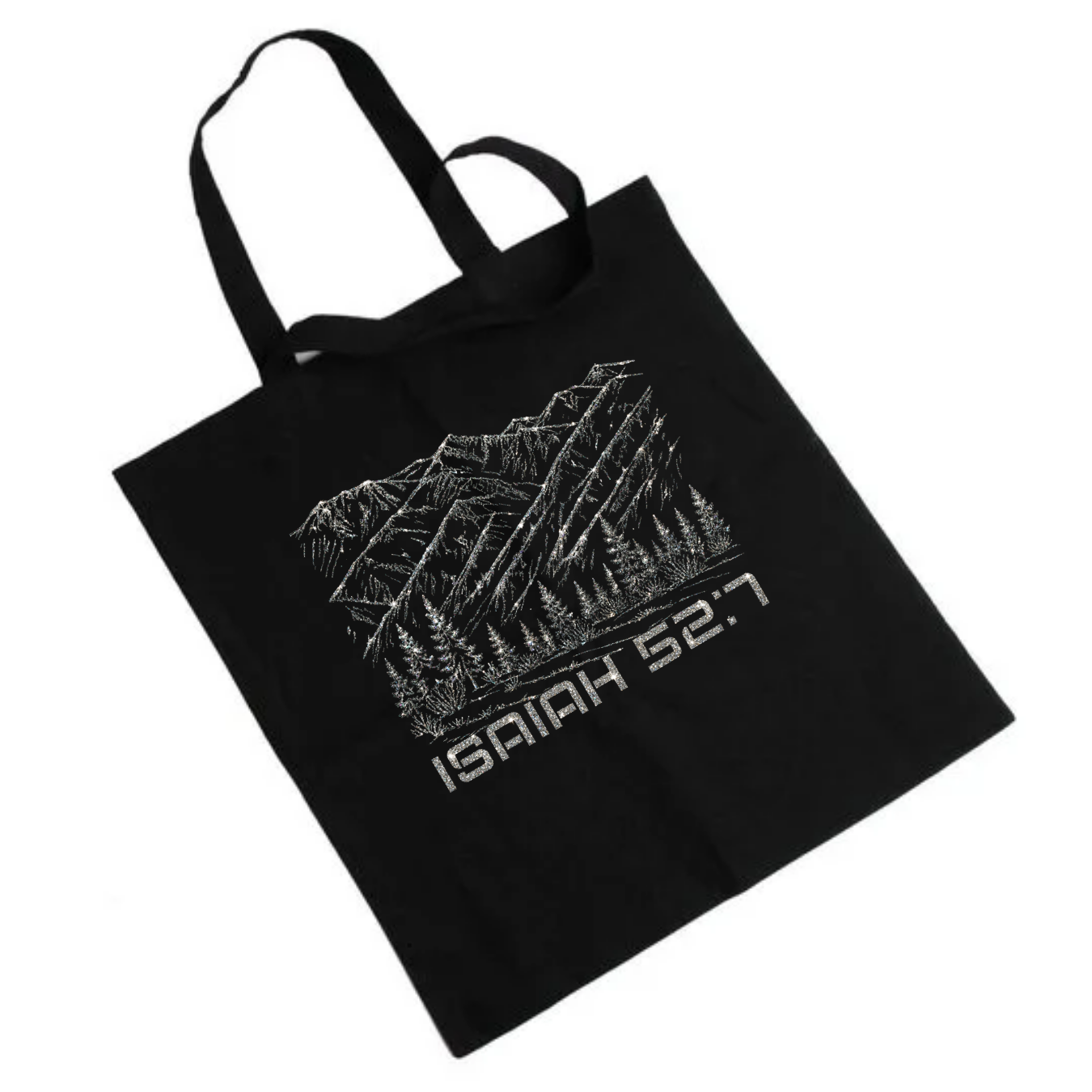 Jesus Frees - "Tote the Truth" - Montana Mountains Font 49  Super Sparkle