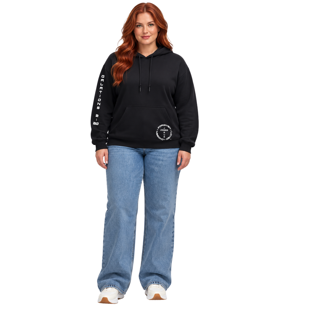 Jesus Frees™ Apparel | Women’s Scripture Hoodie | Font 143