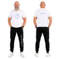 Jesus Frees | G64 Soft Style Men's White Cotton T-Shirt | Font 126 Blues | Psalm 1:1