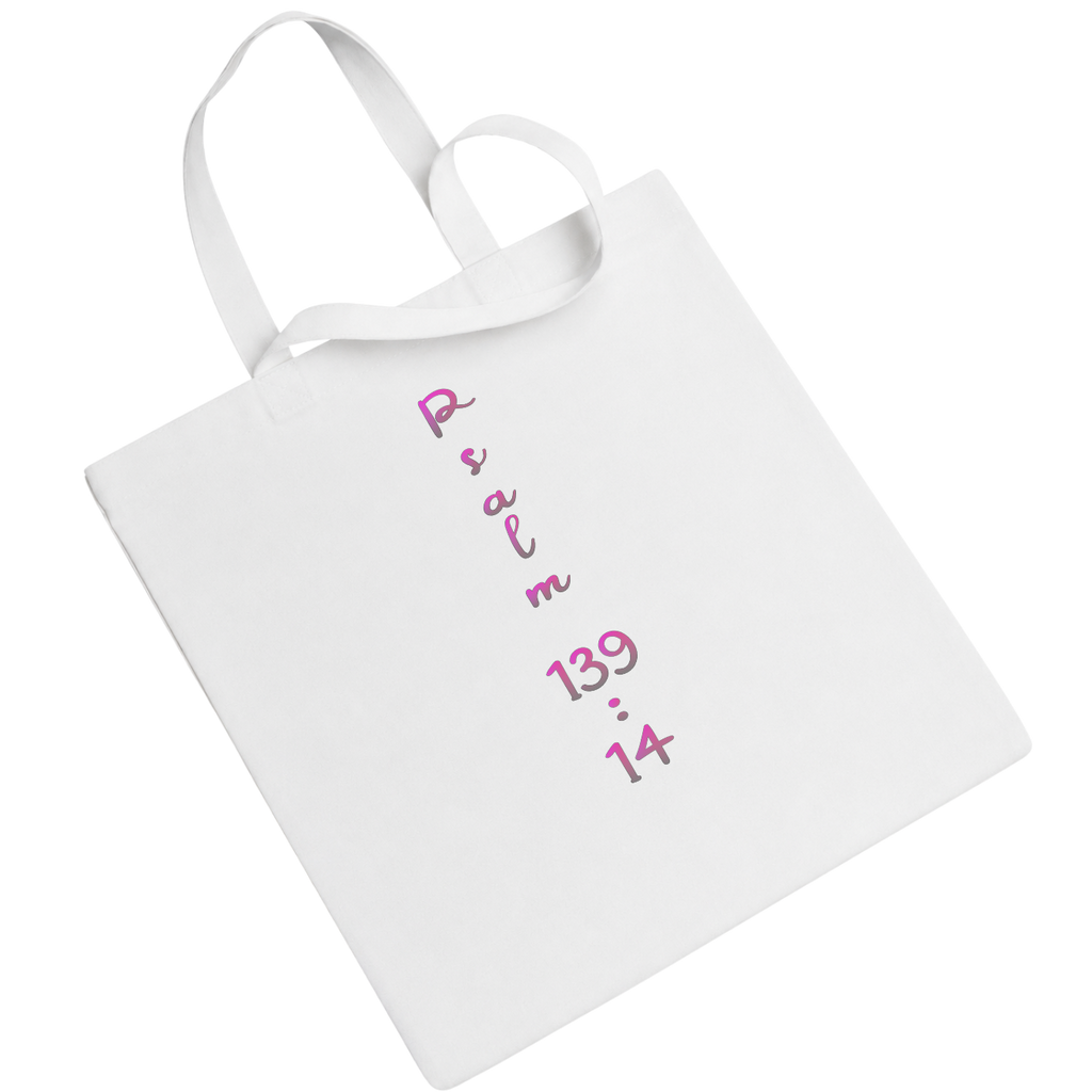 Jesus Frees™ Apparel | "Tote the Truth" | "i" Heart Dotted Scripture Design | Font 223 Pink-Gray