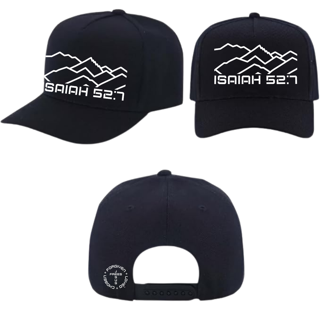 Jesus Frees - Baseball Caps for Men Women - Font 49 Montana Cartoon Style