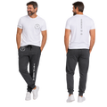 Jesus Frees - Champ Men's Jogger Sweatpants - Tetelestai Font 49 White