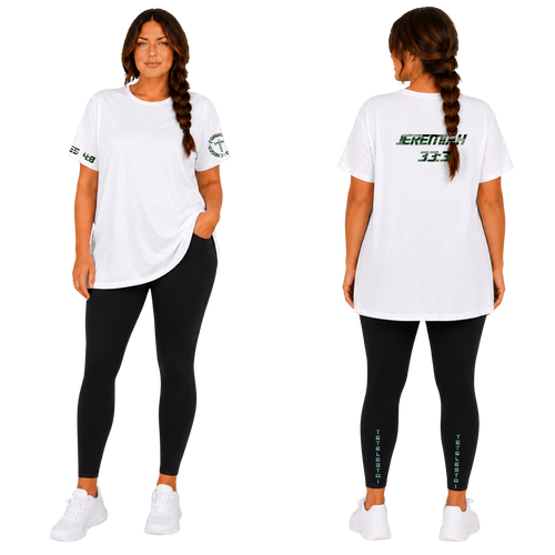 Jesus Frees - G64 Soft Style White Cotton T-Shirt - Font 153 Green Camo