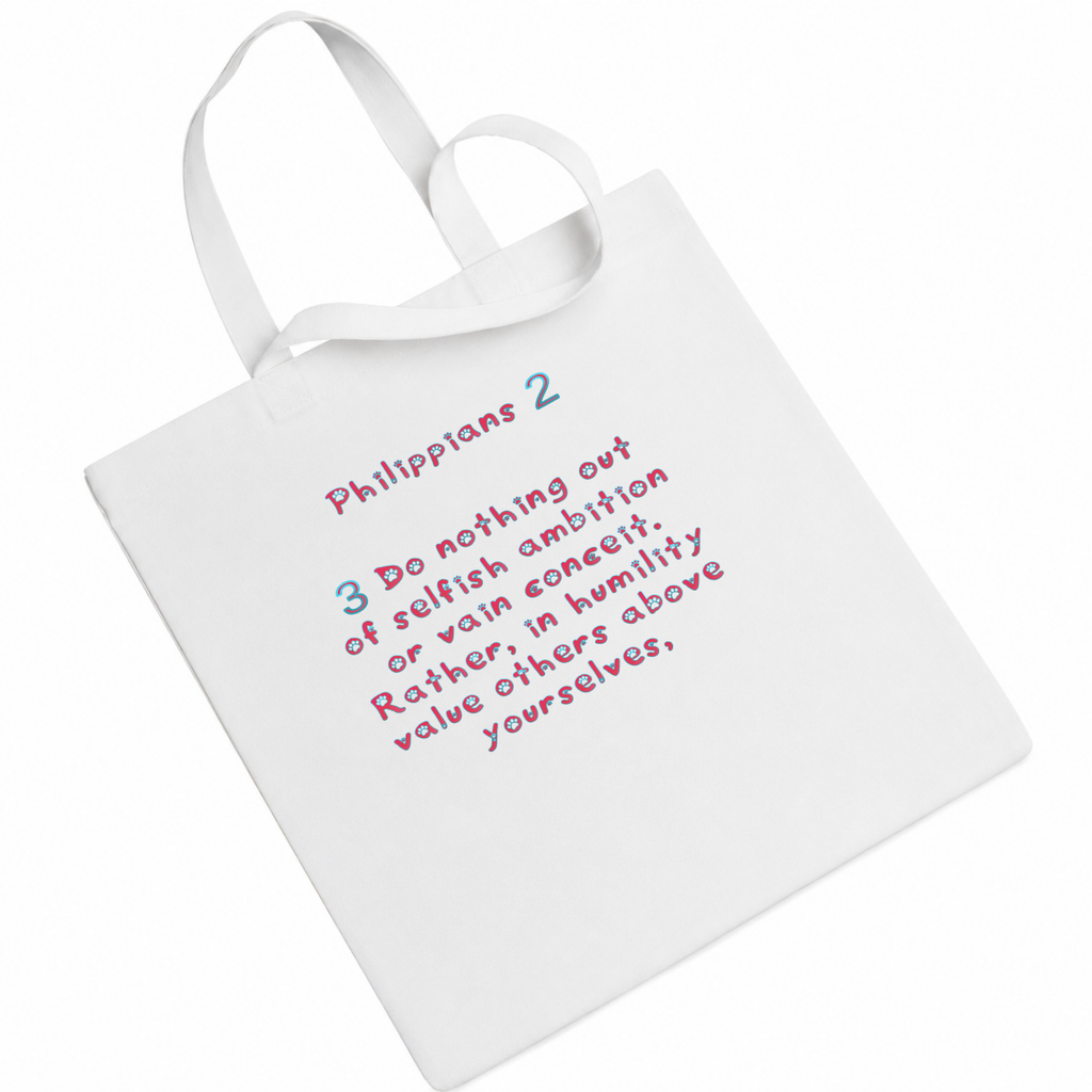 Jesus Frees - "Tote the Truth" - Font 97 Paws Philippians 2:3