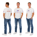 Jesus Frees - KD Men's Short Sleeve Premium White Shirt - The Matrix (Blue Pill vs Red Pill)