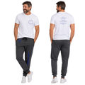 Jesus Frees - U-Champ Men's Jogger Sweatpants - Tetelestai Font 49 Dark Blue