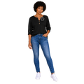 Jesus Frees™ Apparel | Women's Black Long Sleeve Scripture Shirt | 223 White