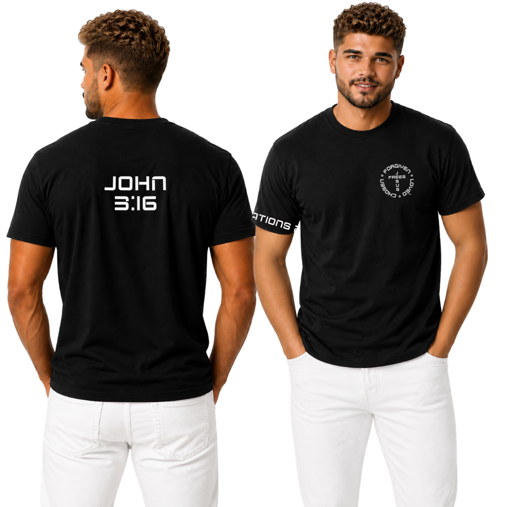G2000 BLACK ULTRA COTTON MEN'S T-SHIRT - FONT 49 WHITE