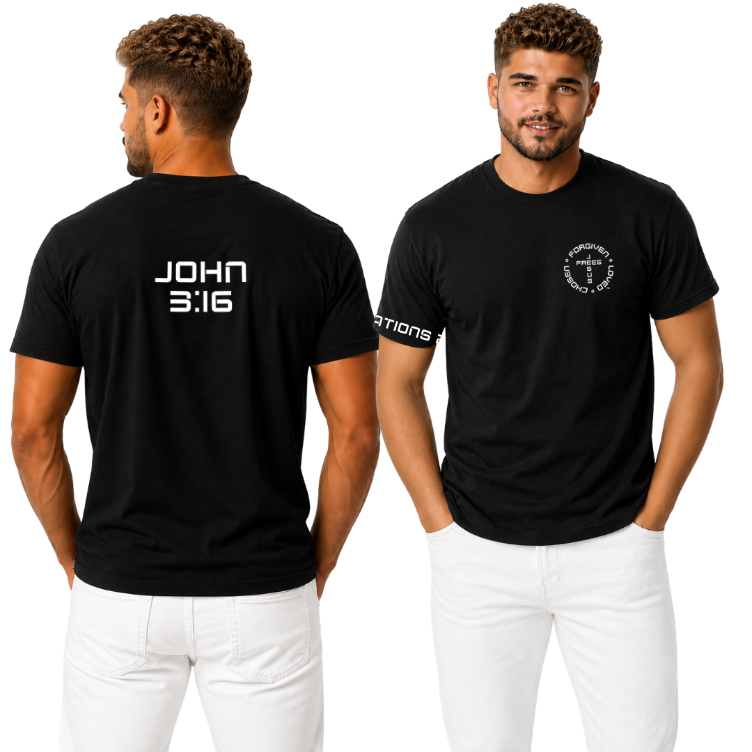 G2000 BLACK ULTRA COTTON MEN'S T-SHIRT - FONT 49 WHITE