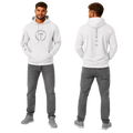 Jesus Frees™ Apparel | Men’s White Scripture Hoodie | Gray Font 49 | 50/50