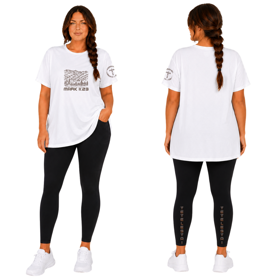 Jesus Frees - G64 Soft Style White T-Shirt - Font 49 Brown Montana