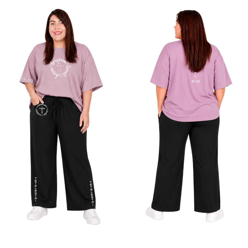 Jesus Frees - SICU Oversized Short Sleeve Women's Shirt - Font 223 White