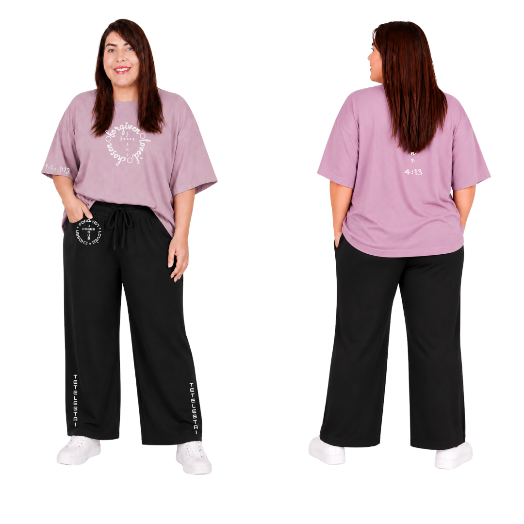 Jesus Frees - SICU Oversized Short Sleeve Women's Shirt - Font 223 White