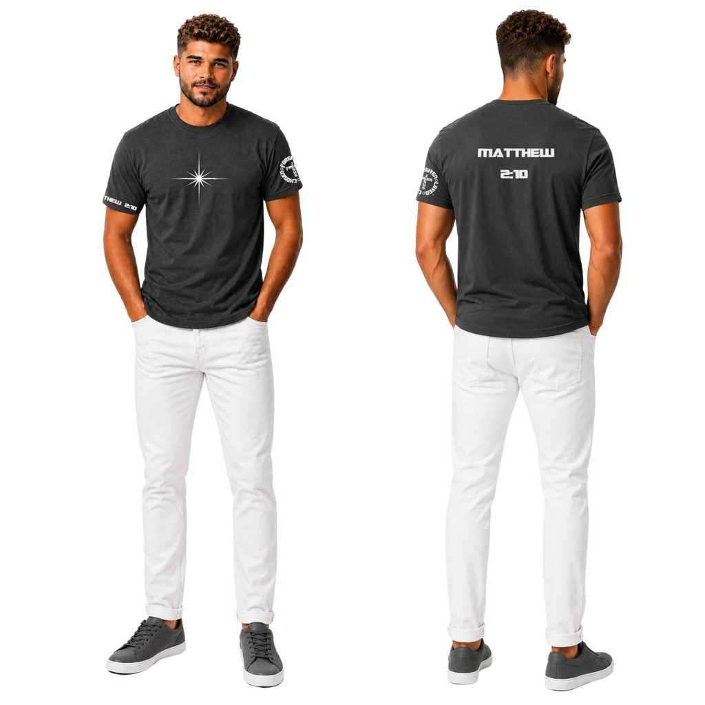 Jesus Frees | G20 Ultra Cotton Men's T-Shirt | Font 153 Star of Bethlehem