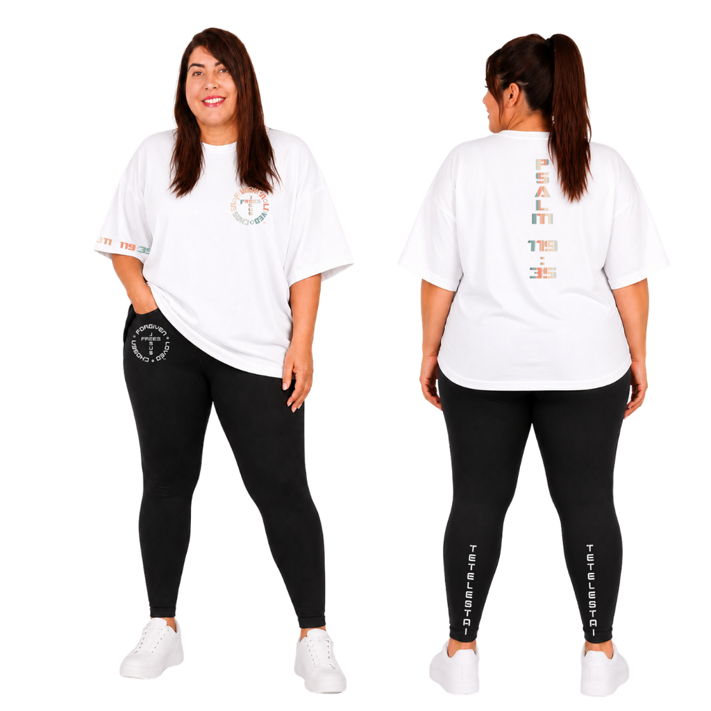 Jesus Frees - SICU Oversized Short Sleeve Women's Shirt - Font 153 Vertical Pastel
