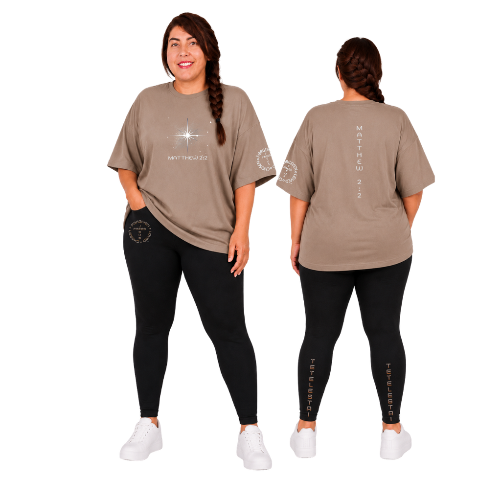 Jesus Frees - SICU Oversized Short Sleeve Women's Shirt - Font 303 Star of Bethlehem