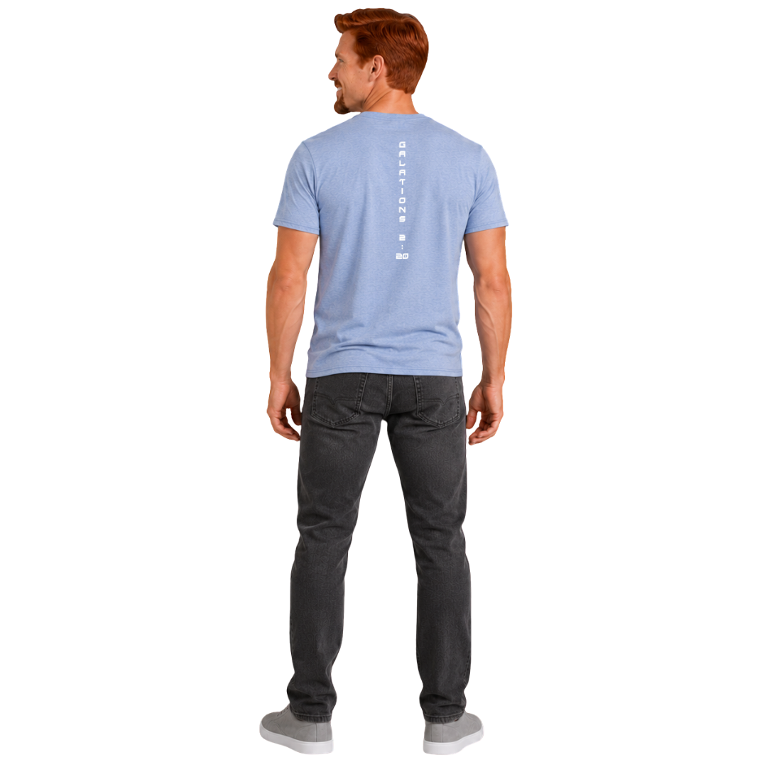 Jesus Frees - HP Pocket Cotton Men's T-Shirt - Font 143 White