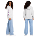 Jesus Frees™ Apparel | Women’s Sand Scripture Hoodie | Font 153 Pink-Purple Camo