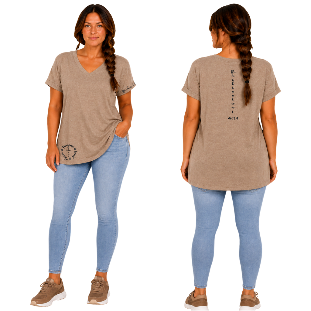Jesus Frees - V-Neck Short Sleeve T-Shirts - 223 Black