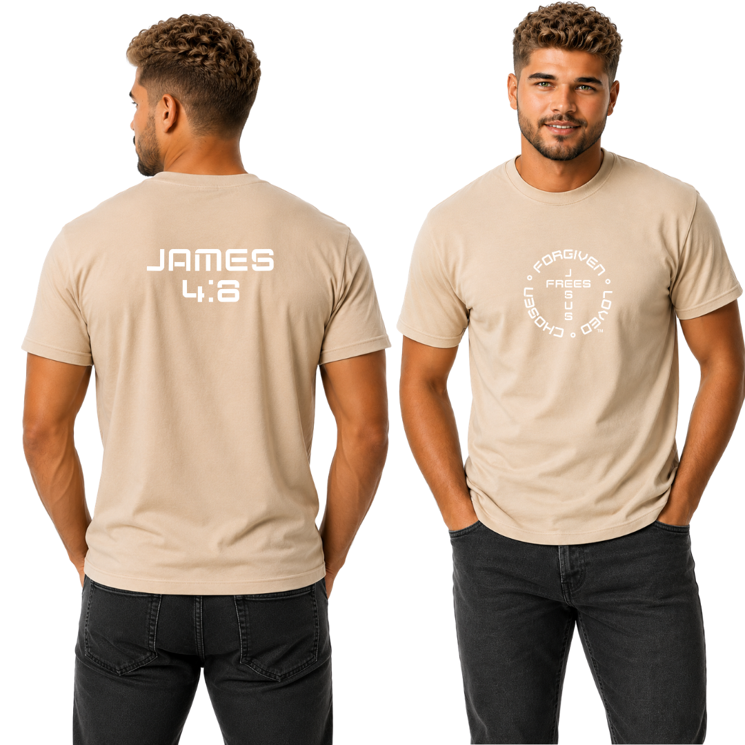 G20 SAND ULTRA COTTON  MEN'S T-SHIRT - FONT 49 WHITE