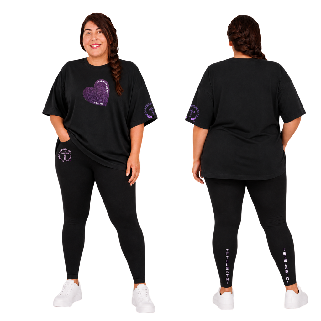 Jesus Frees - SICU Oversized Short Sleeve Women's Shirt - Hearts